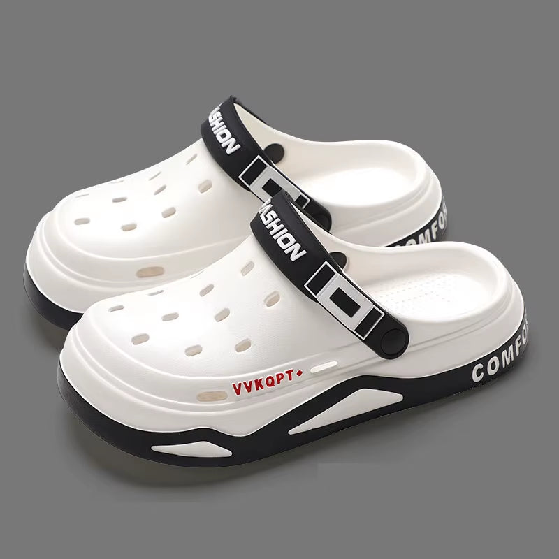 New Fashion Sandals Men'S EVA Casual Comfortable Hole Garden Shoes Outdoor Men'S Beach Sandals Indoor Home Unisex Slippers
