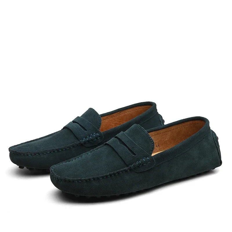Men Casual Shoes Fashion Men Shoes Handmade Suede Genuine Leather Mens Loafers Moccasins Slip on Men'S Flats Male Driving Shoes