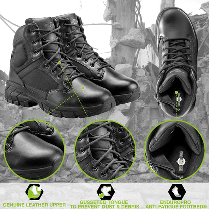 Men'S Guard Zippered 6" Soft Toe Tactical Boots