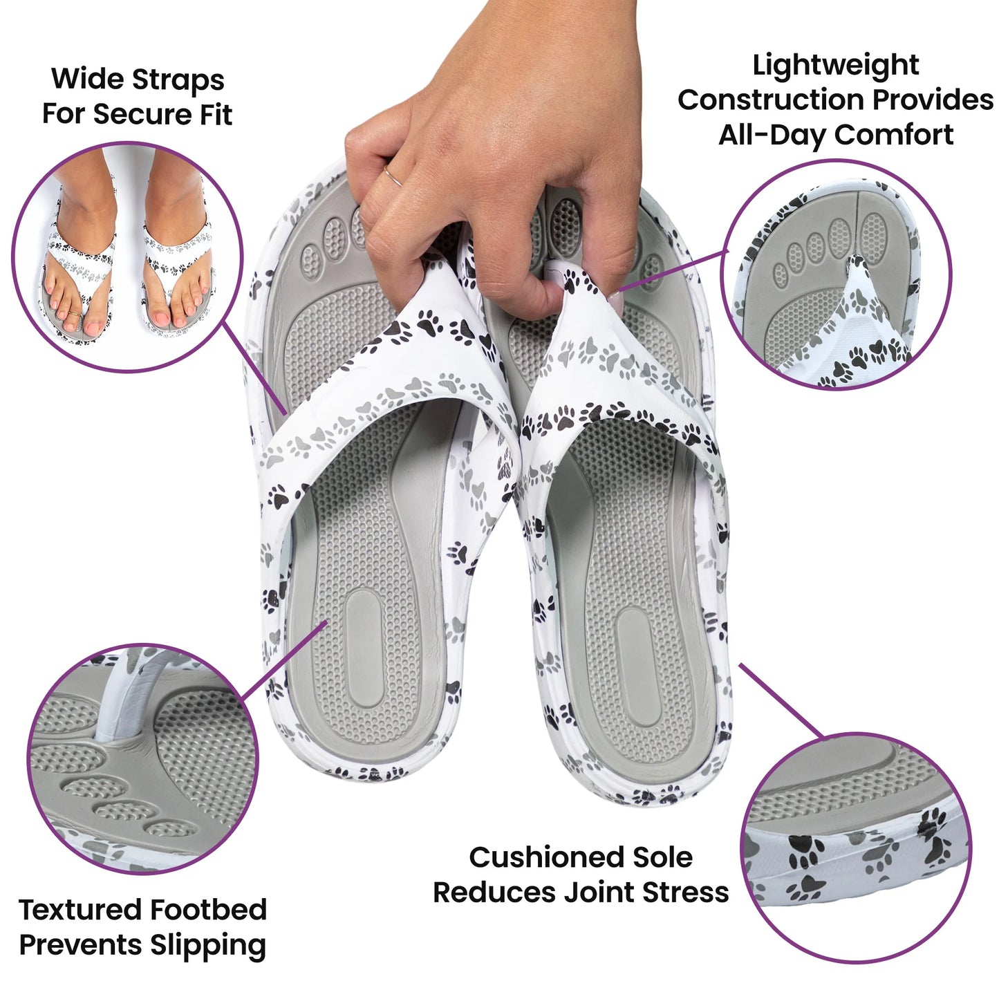 Walking Paws Flip Flops