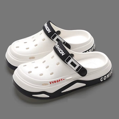 New Fashion Sandals Men'S EVA Casual Comfortable Hole Garden Shoes Outdoor Men'S Beach Sandals Indoor Home Unisex Slippers