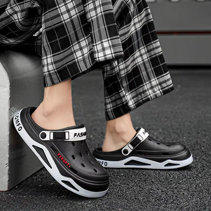 New Fashion Sandals Men'S EVA Casual Comfortable Hole Garden Shoes Outdoor Men'S Beach Sandals Indoor Home Unisex Slippers