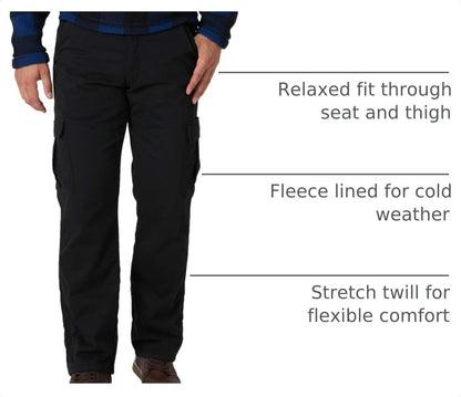 Men'S Fleece Lined Cargo Pant