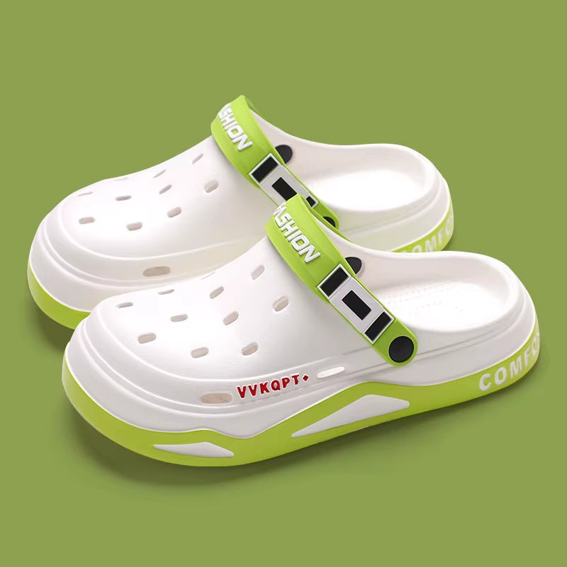 New Fashion Sandals Men'S EVA Casual Comfortable Hole Garden Shoes Outdoor Men'S Beach Sandals Indoor Home Unisex Slippers