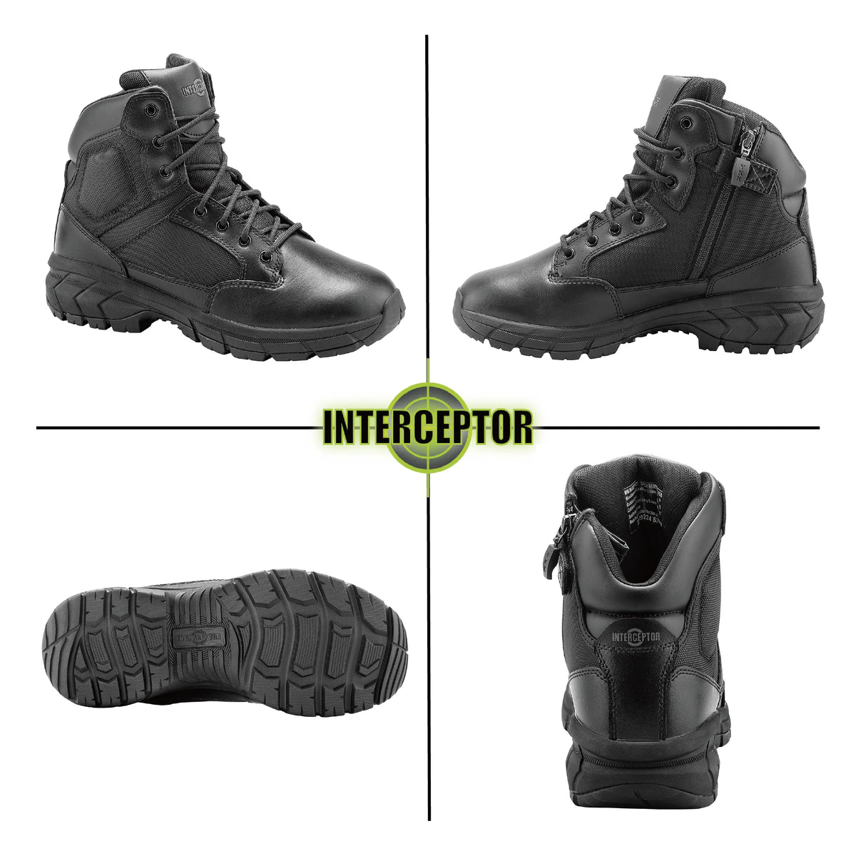 Men'S Guard Zippered 6" Soft Toe Tactical Boots