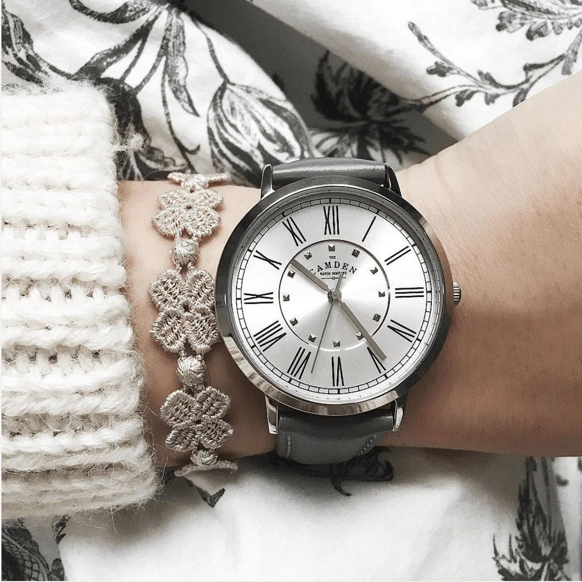 No.27 Steel on Grey Strap