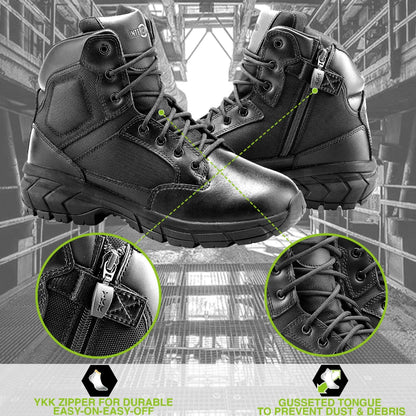 Men'S Guard Zippered 6" Soft Toe Tactical Boots