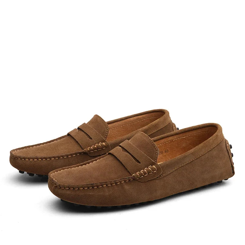 Men Casual Shoes Fashion Men Shoes Handmade Suede Genuine Leather Mens Loafers Moccasins Slip on Men'S Flats Male Driving Shoes
