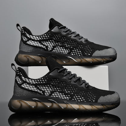 Men'S Fashion Casual Fly Woven Mesh Shoes