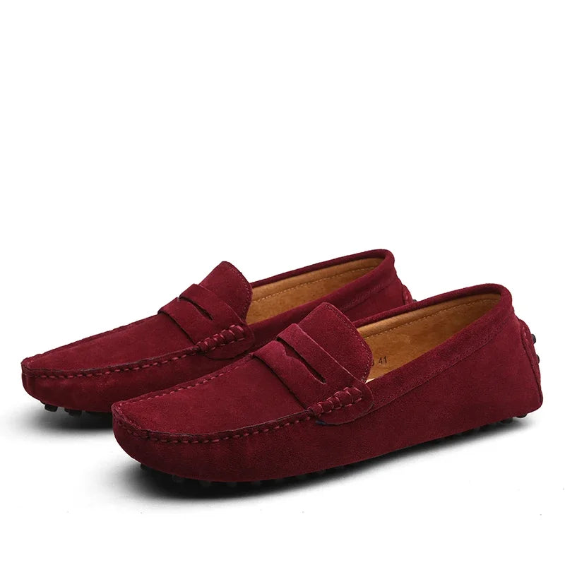 Men Casual Shoes Fashion Men Shoes Handmade Suede Genuine Leather Mens Loafers Moccasins Slip on Men'S Flats Male Driving Shoes