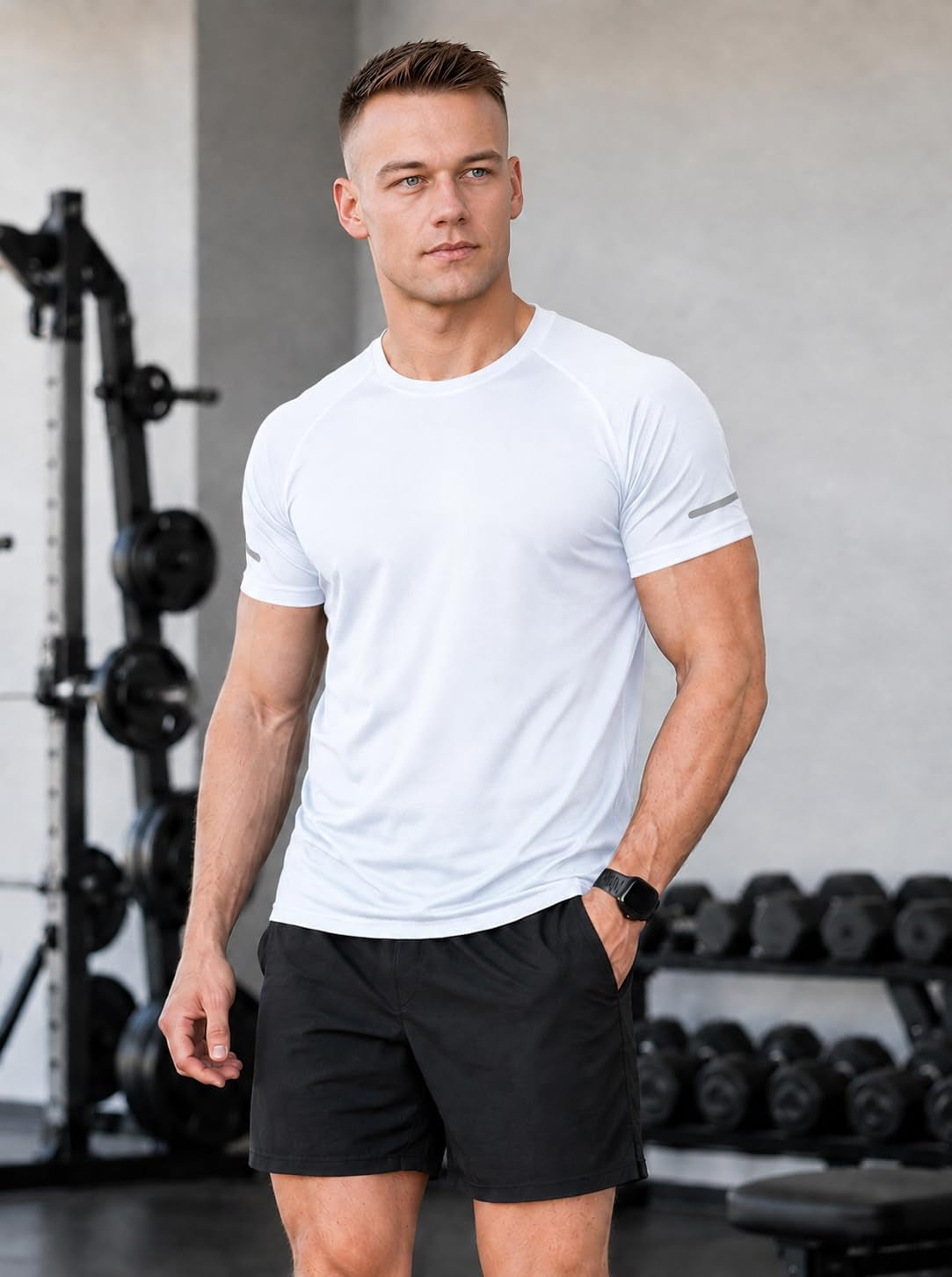 Men'S 1/3 Pack Workout Shirts Quick Dry Mesh Athletic T-Shirts