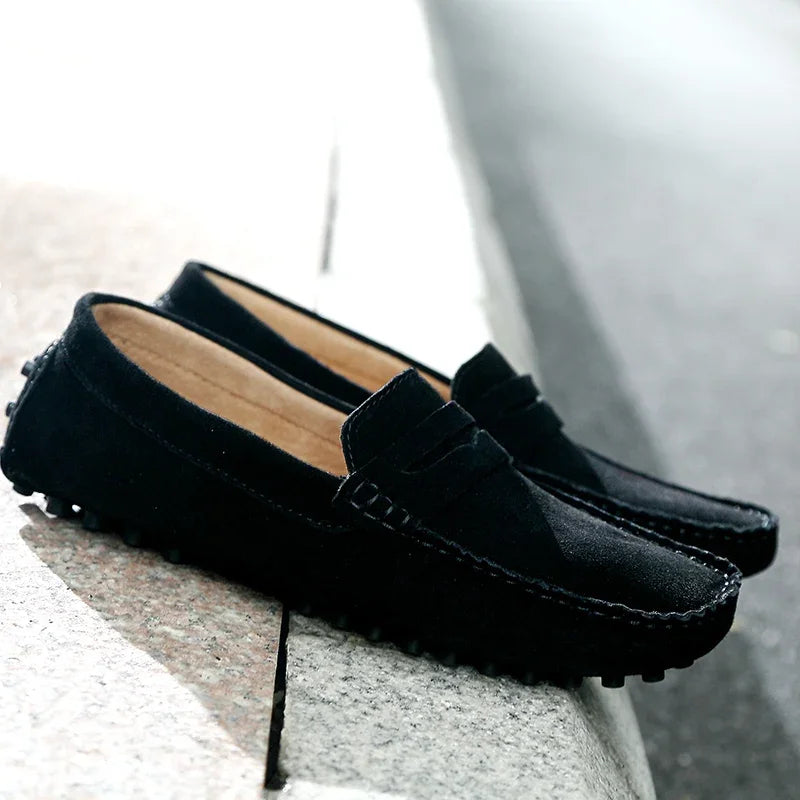 Men Casual Shoes Fashion Men Shoes Handmade Suede Genuine Leather Mens Loafers Moccasins Slip on Men'S Flats Male Driving Shoes