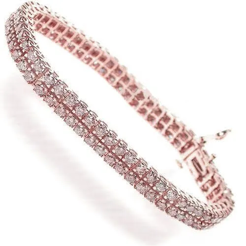 4.10-8.00 CT Round Cut Diamonds - Diamond Bracelet