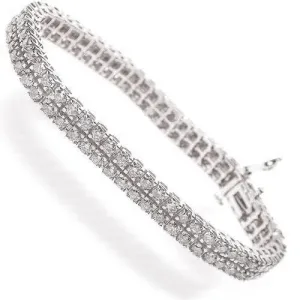 4.10-8.00 CT Round Cut Diamonds - Diamond Bracelet