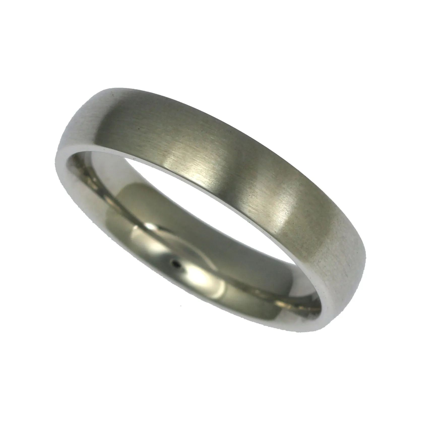 5mm Brushed Comfort Fit Stainless Steel Men's Ring