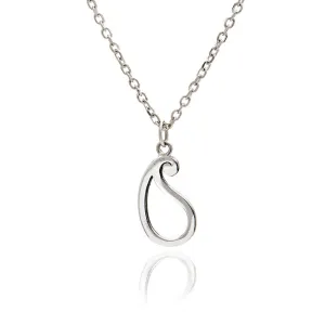 65%  DISCOUNT 925 Sterling Silver Paisley Silhouette Pendant Necklace