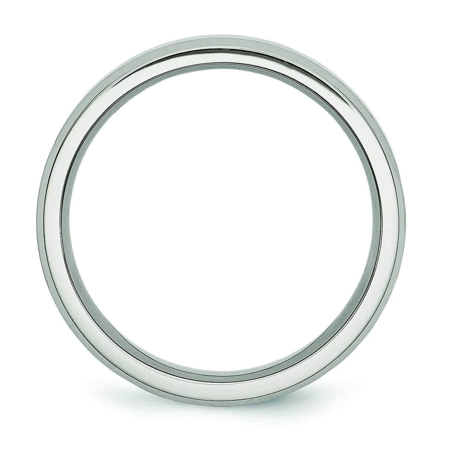 6mm Brushed Titanium Ring for Men or Women