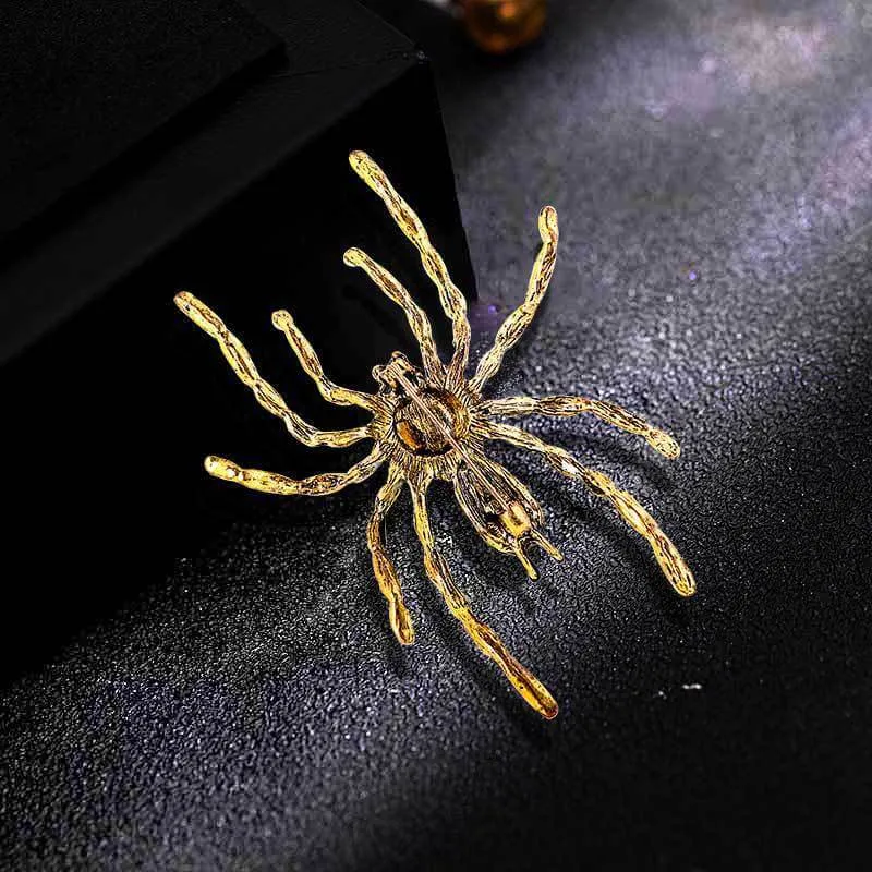 Alloy Long Legs Big Spider Brooch