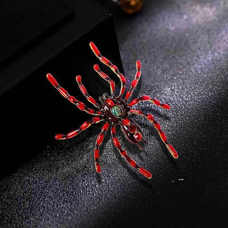 Alloy Long Legs Big Spider Brooch