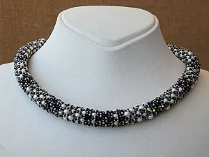 Black and white necklace