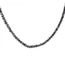 Black Diamond Beaded Necklace