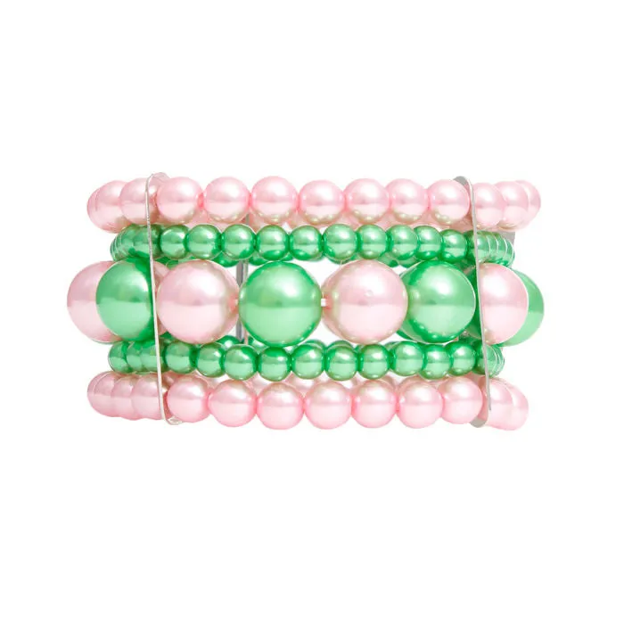 Bracelet Stacked Pearls for Women