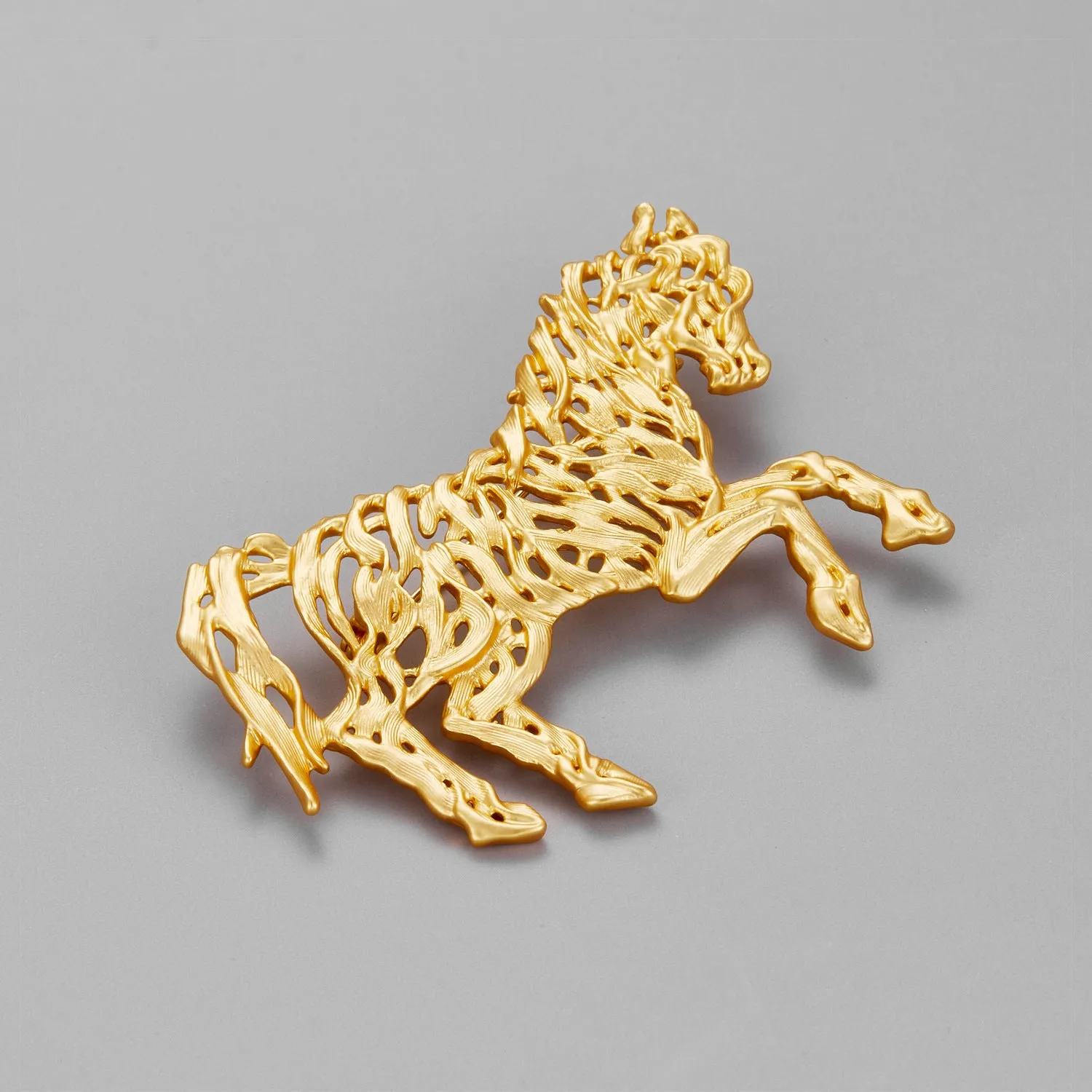 Bronze Horse Brooch