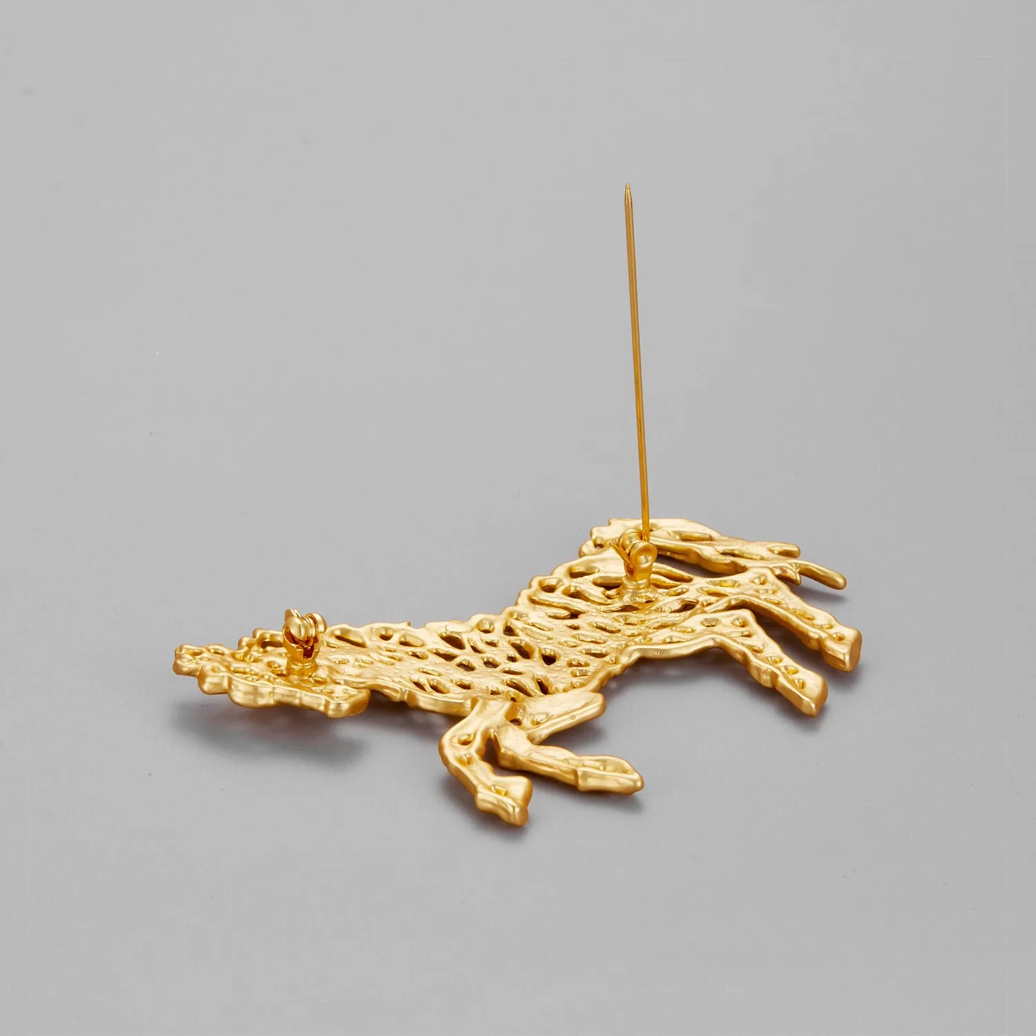 Bronze Horse Brooch