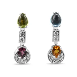 Bvlgari Allegra Diamond Gem Drop Earrings - 18ct White Gold