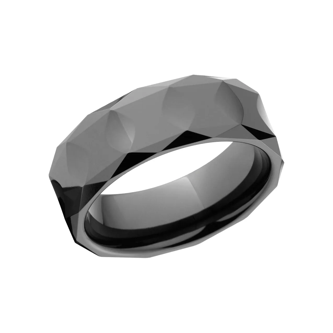 Ceramic Men's Wedding Bands - Black Ceramic Wedding Ring