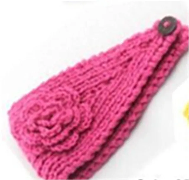 Classical Flower Knitted Head Wrap