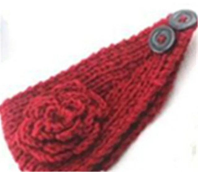 Classical Flower Knitted Head Wrap