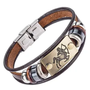 Classy Men Sagittarius Zodiac Sign Bracelet