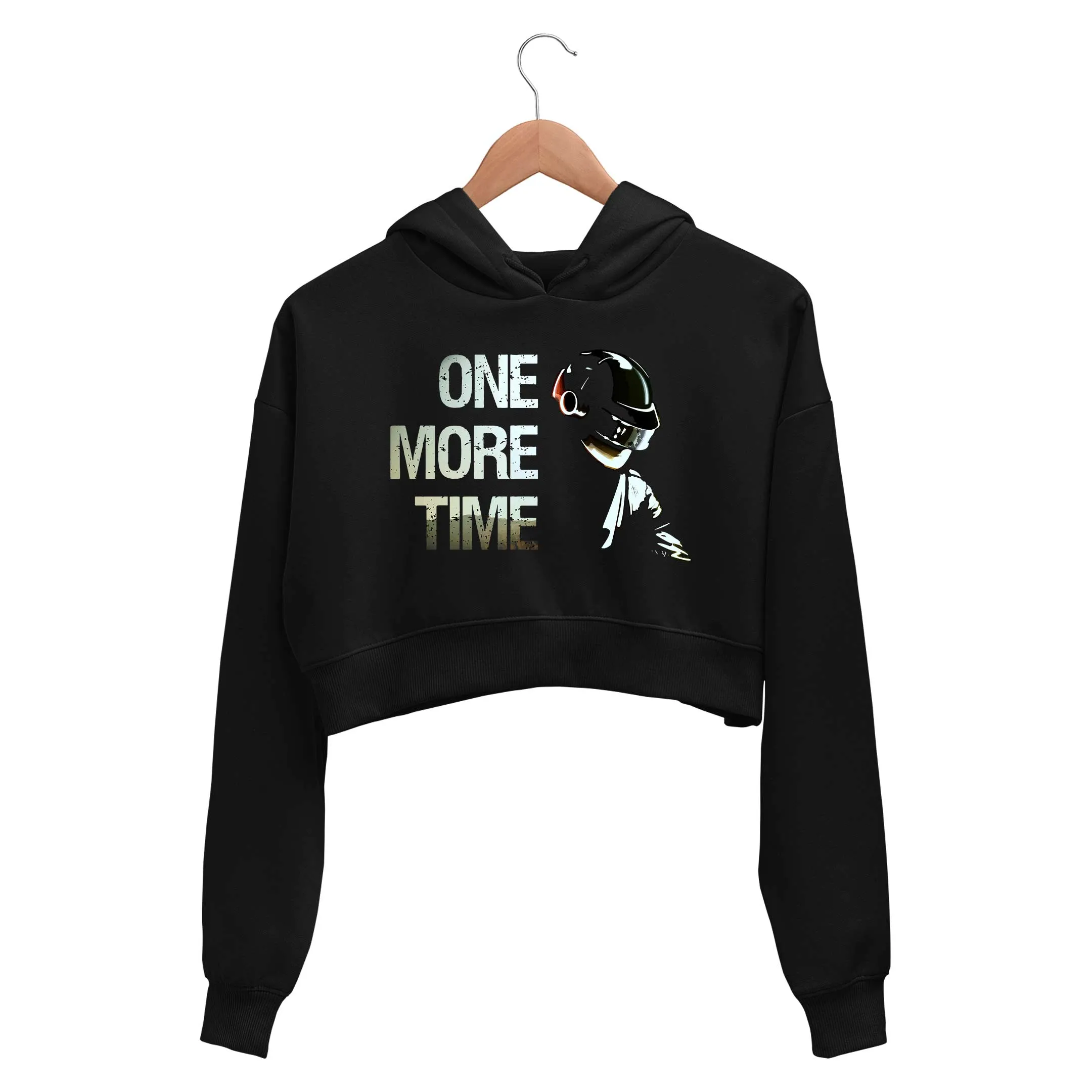 Daft Punk Crop Hoodie - One More Time