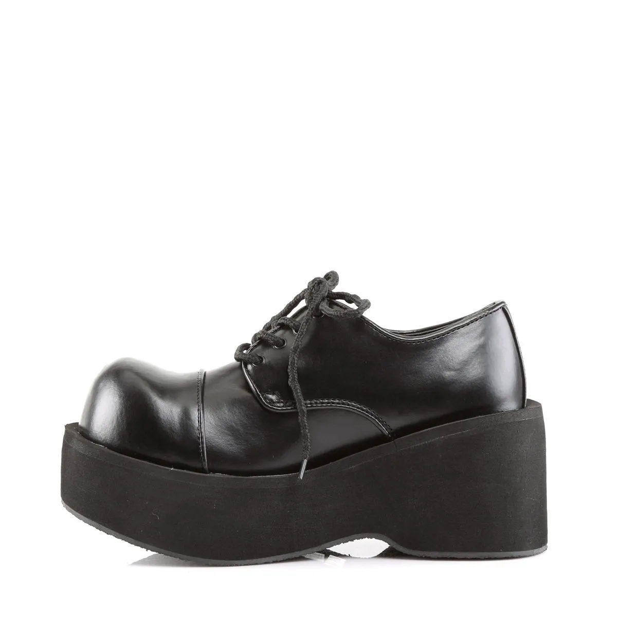 Demonia DANK-101 | Black Vegan Leather Platform Shoes