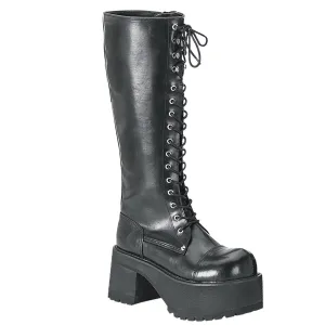 Demonia RANGER-302 | Black Vegan Leather Unisex Boots