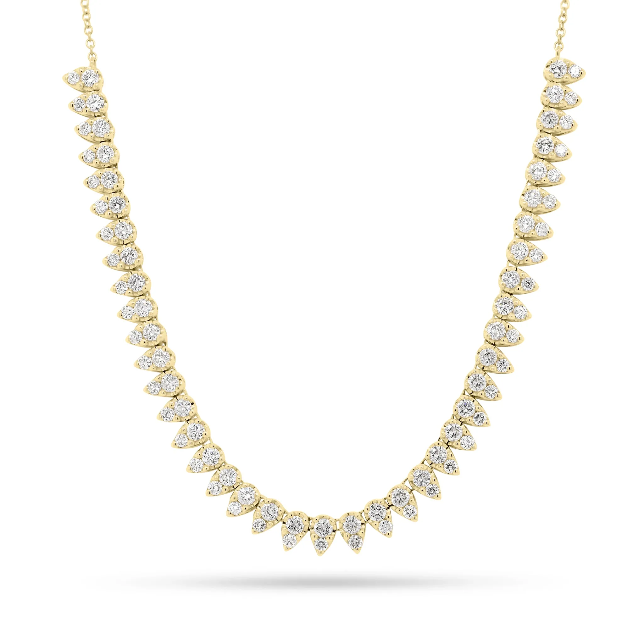 Diamond Teardrops Fashion Necklace