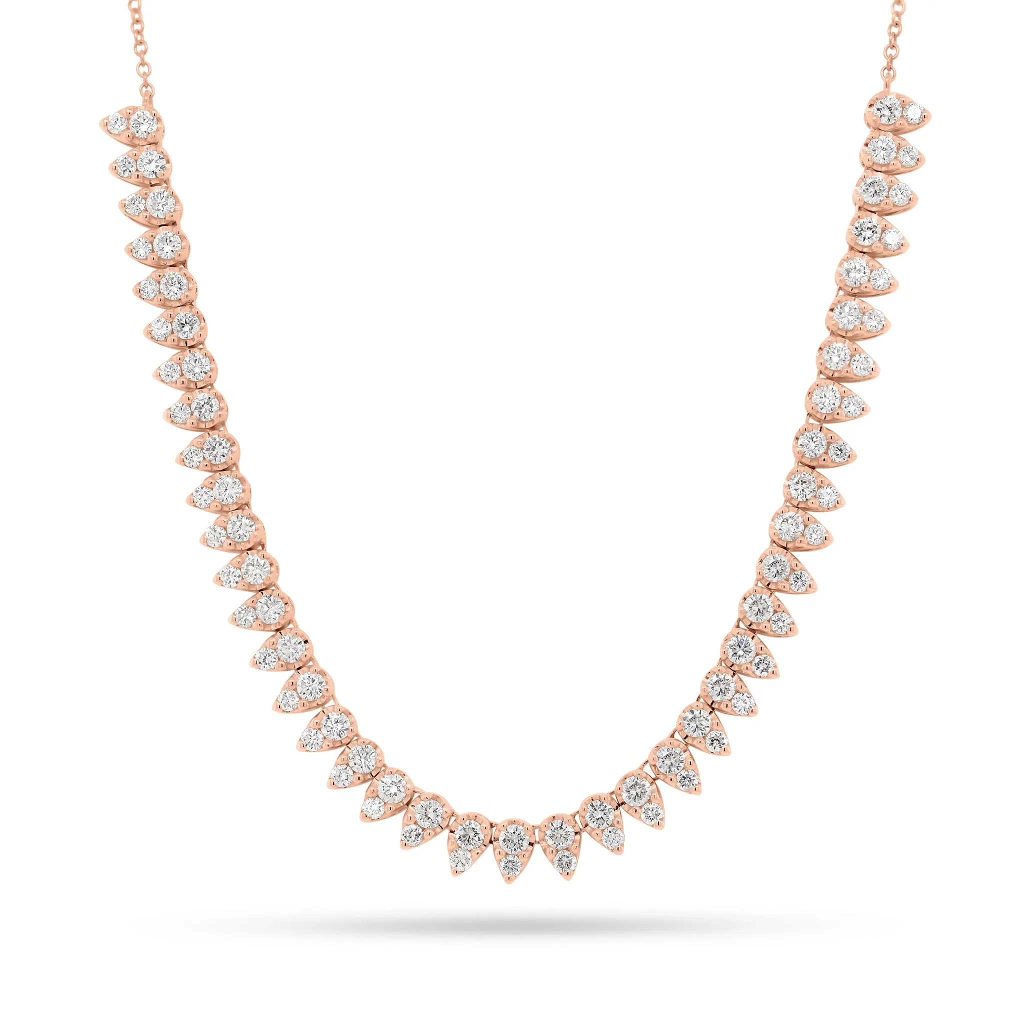 Diamond Teardrops Fashion Necklace