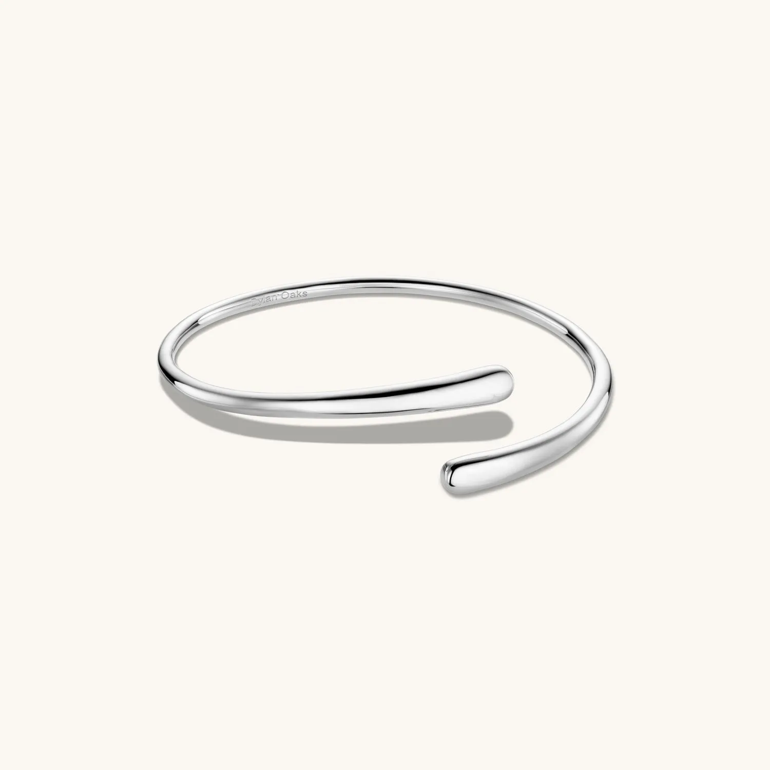 Dome Cuff Bracelet Silver