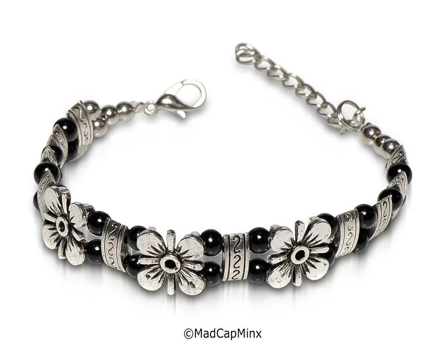 Flower Bead Bracelet for Small to Medium Wrist Size