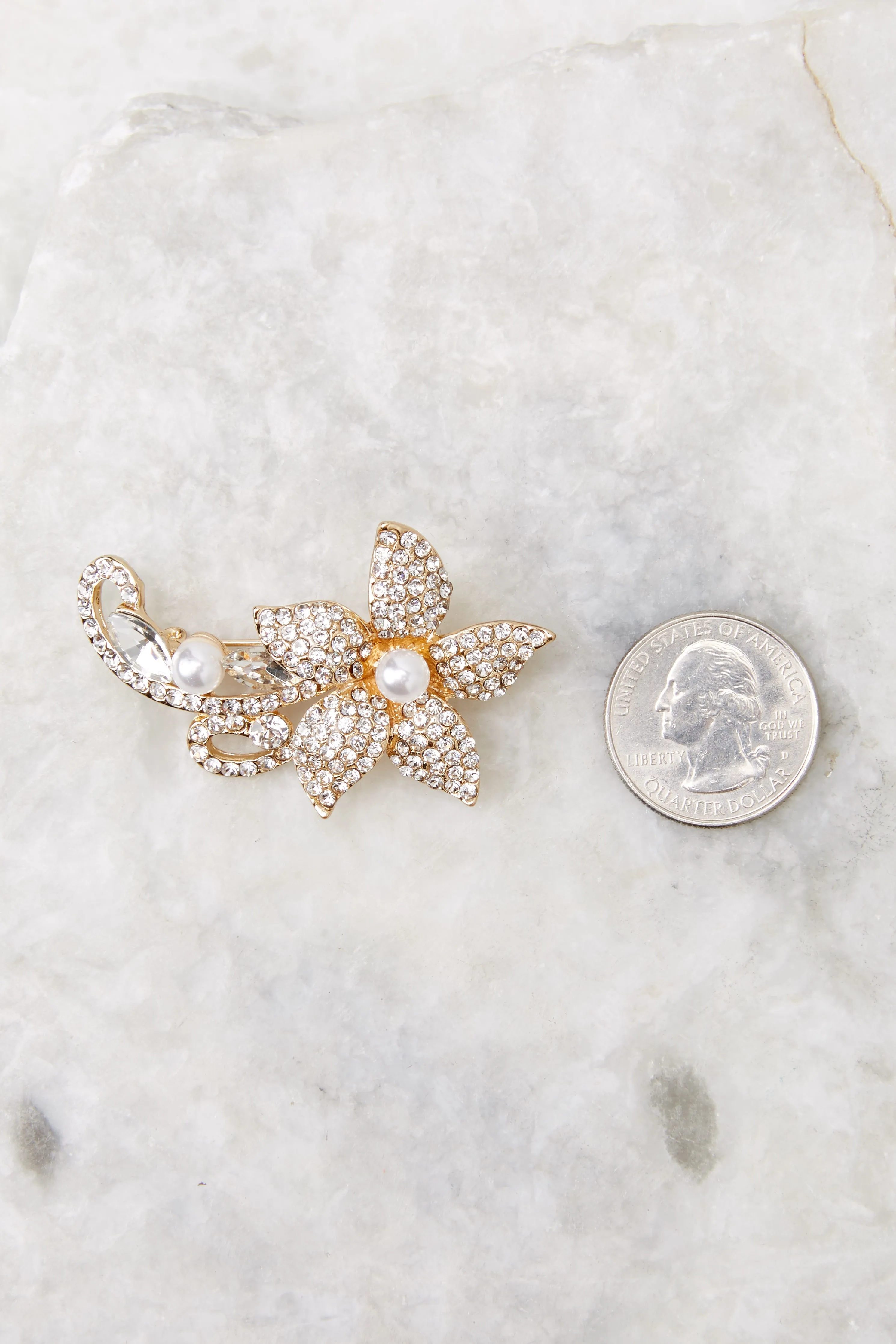 Flowering Spirit Gold Brooch