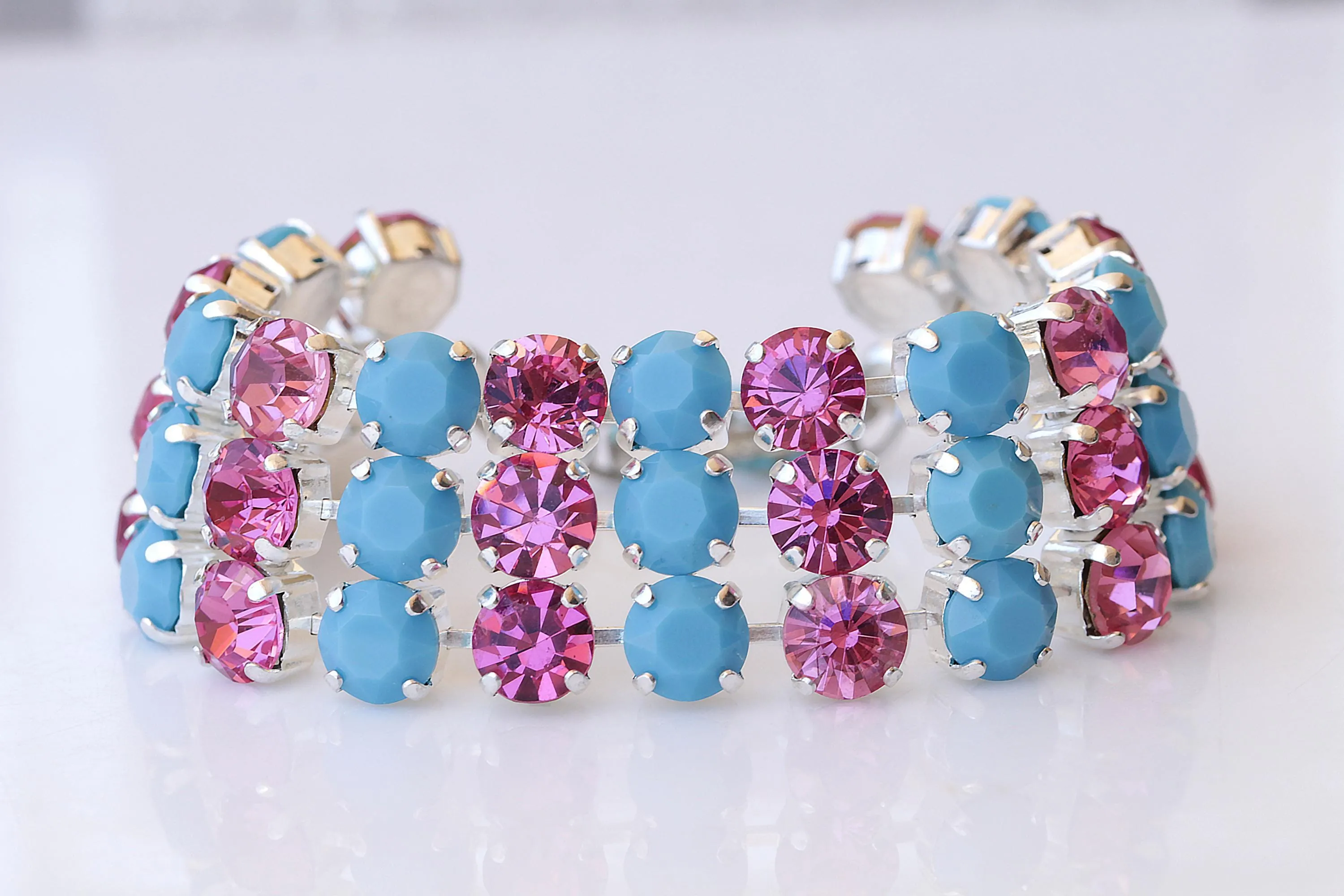 FUCHSIA TURQUOISE BRACELET