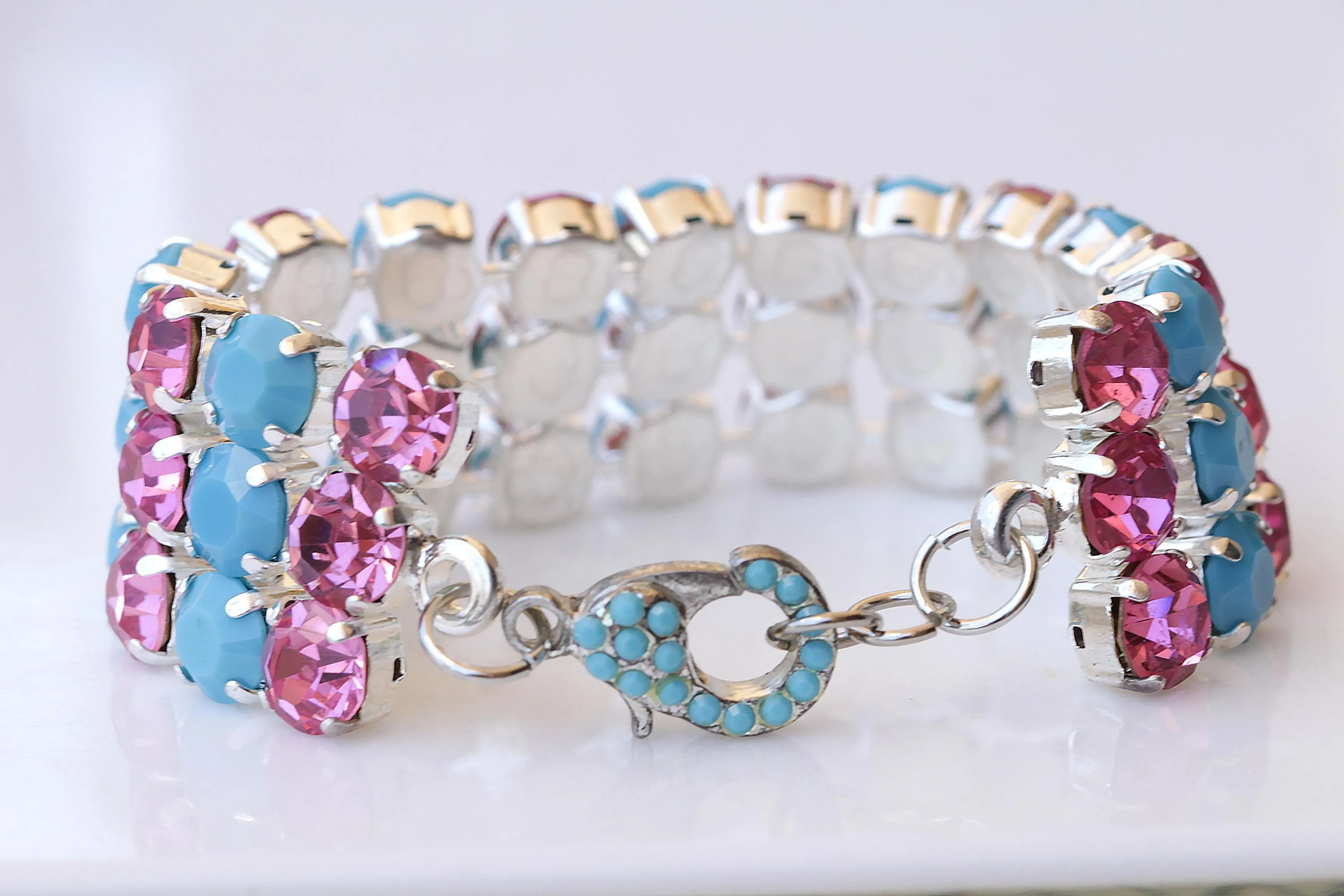 FUCHSIA TURQUOISE BRACELET