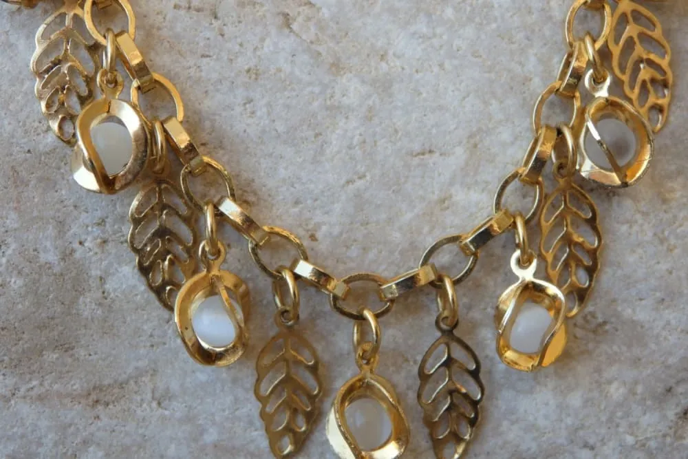 Gold Pearl Necklace