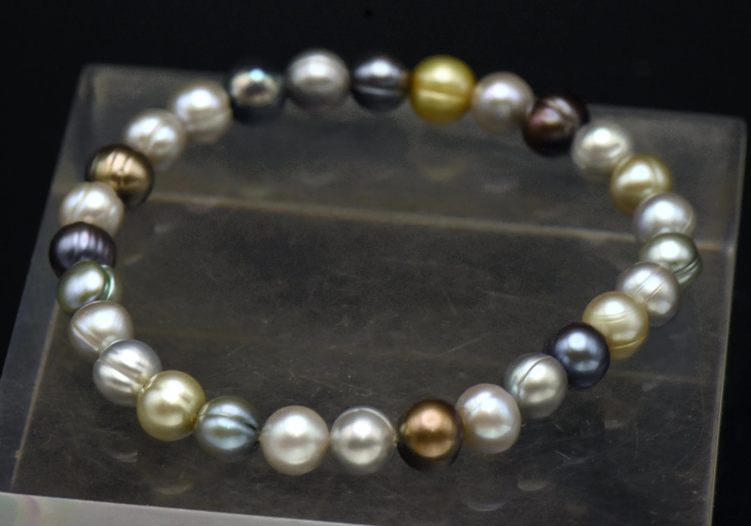 Honora - Multi-Color Cultured Pearl Stretch Bracelet