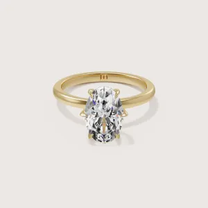 Icon Oval Solitaire - 6 Claw