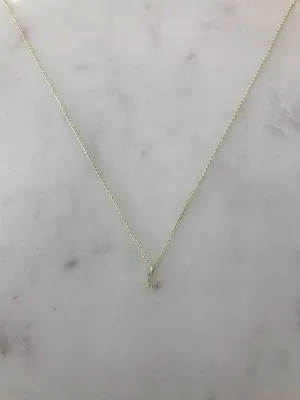 Mini Diamond Initial "L" Necklace - BJ1N5756