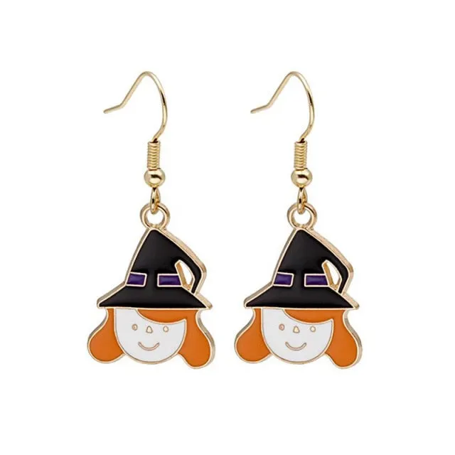 New Trendy Statement Christmas Tree Earrings For Women Santa Claus Snowman Drop Earrings Jewelry Girls Christmas Gifts Wholesale