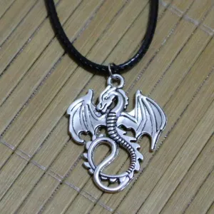 NK857 colar kolye 2017 New Hot Men Vintage Love Monster Dragon Necklace Pendant Collares Bijoux For Women Jewelry Cheap Choker