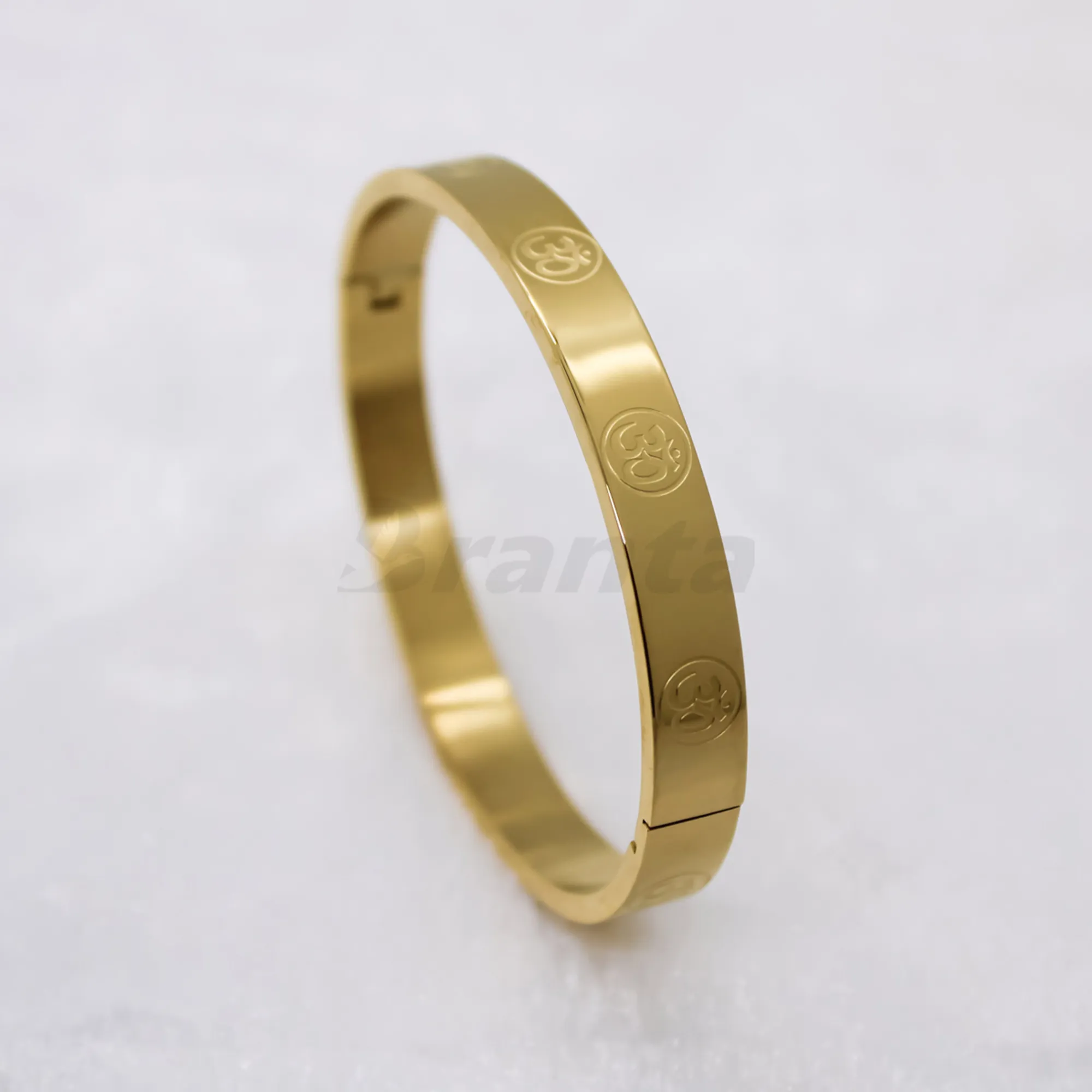 Om Men's Gold Bracelet